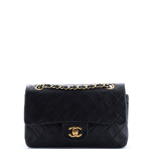 Chanel Small Vintage Classic Double Flap Bag Quilted Lambskin - Picture 1 of 7